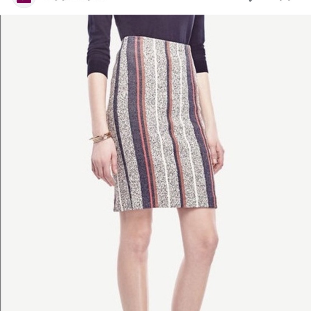 Ann Taylor career wear Racer stripe pencil skirt